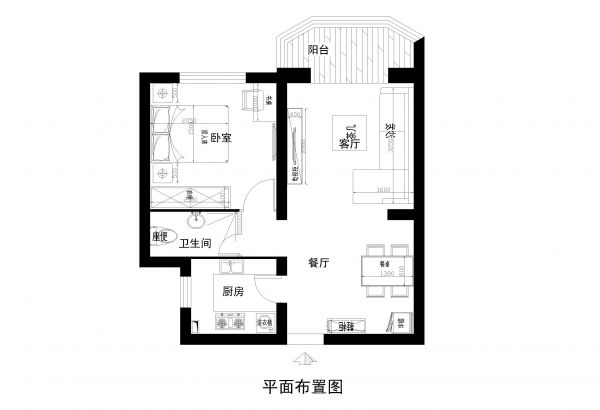 牡丹园小区-简约风格-一居室