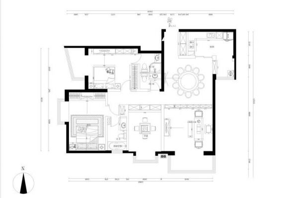 【金茂府】欧式古典 三居室 160㎡