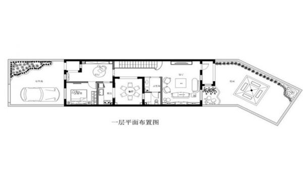 孔雀城大学里258平欧式风格效果图设计