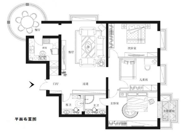 裕龙花园五区160平简欧风格案例赏析