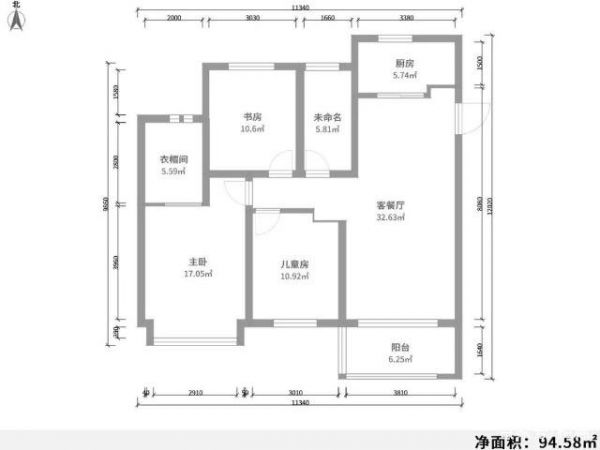 102平米美式风格装修案例