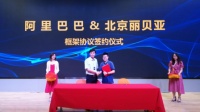 携手共创未来——丽贝亚携手阿里巴巴签署框架协议