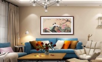 客厅挂什么字画 精致花鸟画恬静祥和有品味