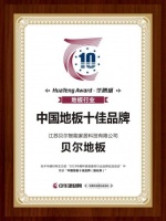 深耕行业28年|贝尔地板荣膺“2019中国地板十佳品牌（强化