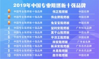 伟正阻燃板入选“2019年中国专业阻燃板十强品牌”