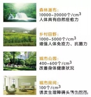 【宏绣】生态负氧离子的标准 你知道吗