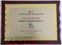 卓宝科技四次蝉联“中国房地产供应商竞争力十强(防水材料