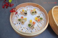用金帝集成灶做一款颜值与美味并存的美食——四喜蒸饺