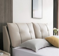 芝华仕简约真皮储物软床，周末赖床的舒适之选