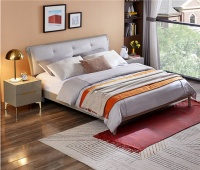 全友轻奢简约双人床评测，带来一场舒适好梦