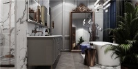 鲸品设计 | 再见了传统欧式！终于等到这款简欧风格浴室