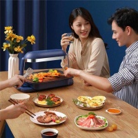 桌面烧烤神器！美的照烧炉让你在家烧烤无烟不油腻