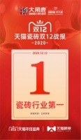 大角鹿再创佳绩，稳坐 “双12” 瓷砖销量第一宝座！