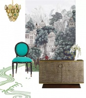 【领绣·菁华】软装搭配| 是背景墙 也是画 原来墙布还可以这么搭