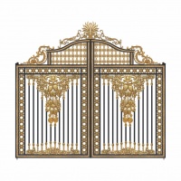 古典欧式铝艺庭院门，释放雍容而华丽的气场-卫朗铝艺