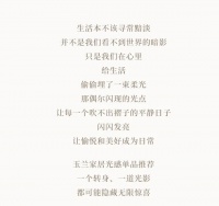 【玉兰】光感单品推荐|来，给生活打个光