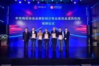陶卫快讯 | 惠达卫浴获中华商标协会品牌影响力专业委员会授牌