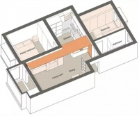74平的原木风小户型二居室，喜欢这种简洁设计