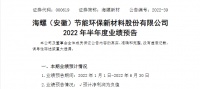 海螺新材:2022年上半年预计净利润亏损700万-1000万元