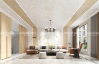 是吊顶也是隔断，更是空间的轨迹，邻居看了直呼：美翻了！