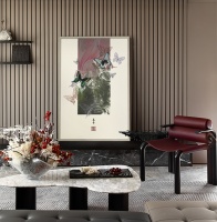 【领绣】装饰画《山山而川2》|文化主体  精神内核的载体