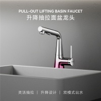 雾夜的不羁色彩：瑞摩升降抽拉面盆龙头