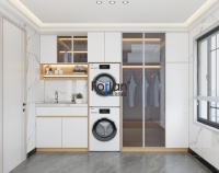 阳台空间不浪费，法兰浴王高端定制阳台柜教您扩容秘诀