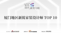 喜讯：总全装饰设计王楚斌荣获第八届中国室内设计新势力榜厦门赛区新锐家装设计师TOP10