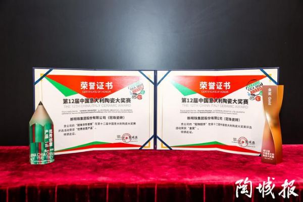 品质引领！新明珠集团荣获多项国际权威陶瓷大奖