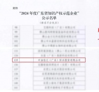 喜报！联塑中油佳汇获“2024年度广东省知识产权示范企业”