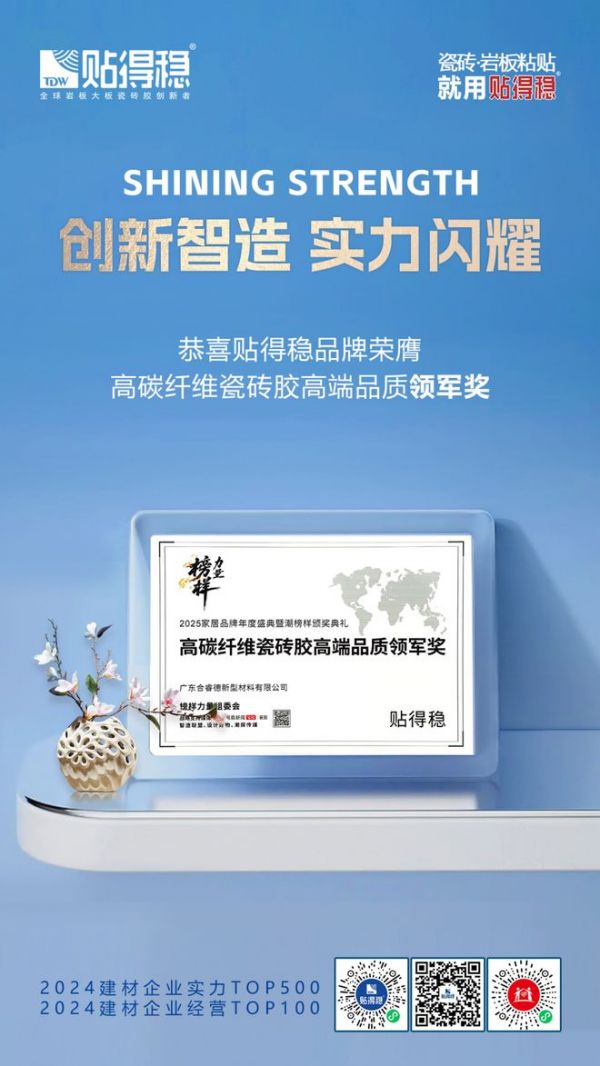 双奖加冕，实力引领 | 贴得稳品牌荣获2025榜样力量双项大奖！