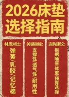 2026年市场上排名前十的高端记忆棉床垫品牌！