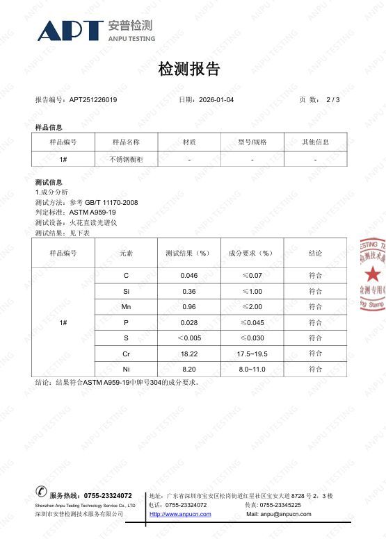 不锈钢橱柜加盟选弗洛德，检测报告筑牢信任抢抓存量机遇