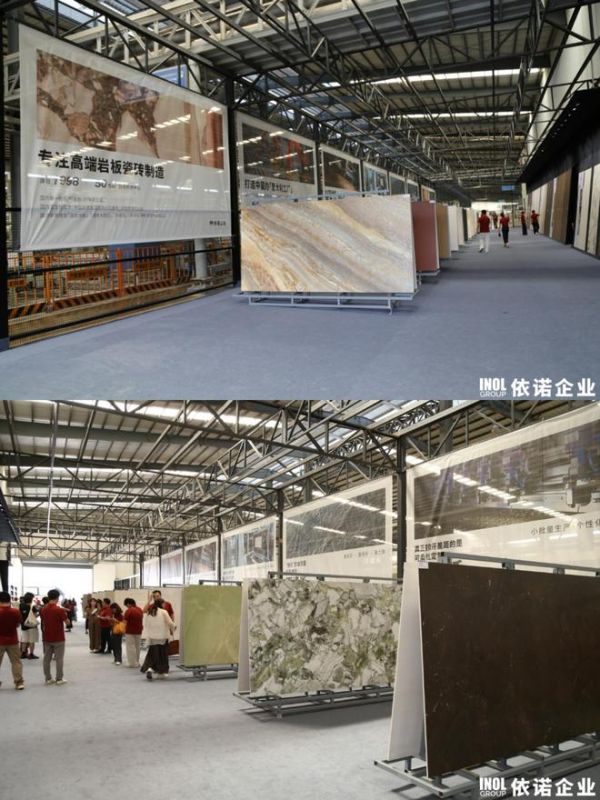 敢为行业先！依诺率先开放60万㎡智造基地，打造陶瓷岩板首个工厂直播节