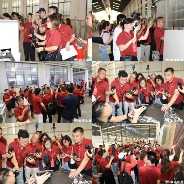 敢为行业先！依诺率先开放60万㎡智造基地，打造陶瓷岩板首个工厂直播节