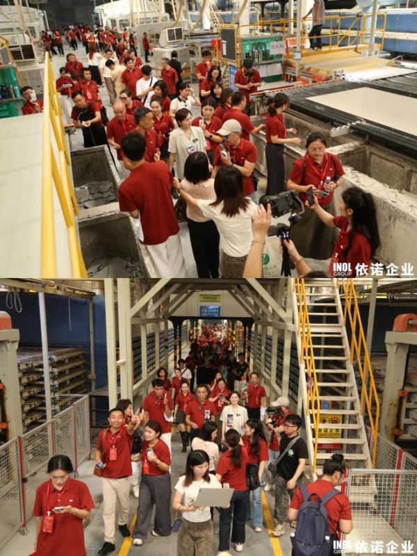 敢为行业先！依诺率先开放60万㎡智造基地，打造陶瓷岩板首个工厂直播节